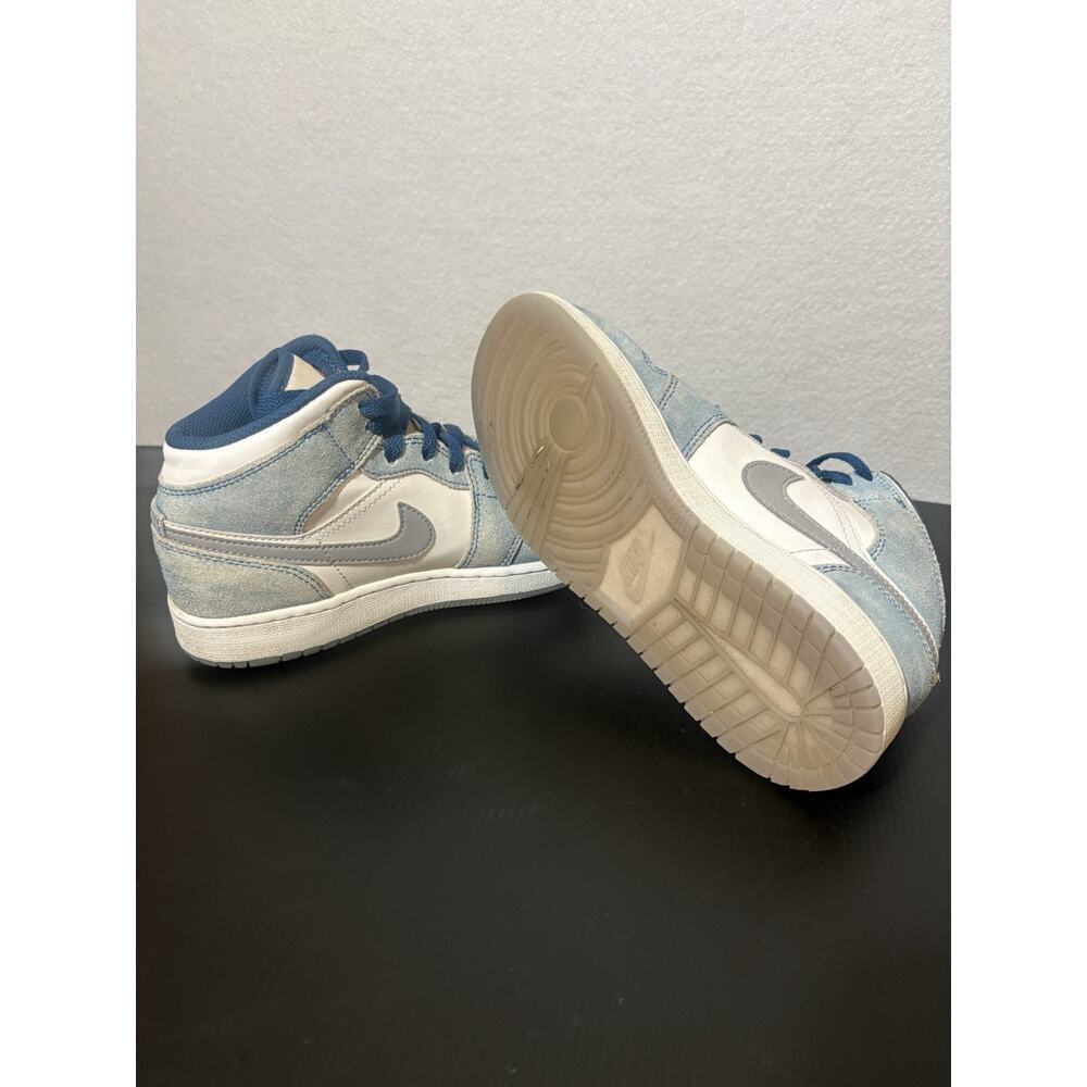 Jordan 1 Wht & Denim Size 4.5Y - Picture 3 of 7